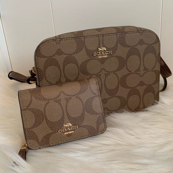 💕NEW💕COACH CROSSBODY AND A WALLET - Picture 1 of 8